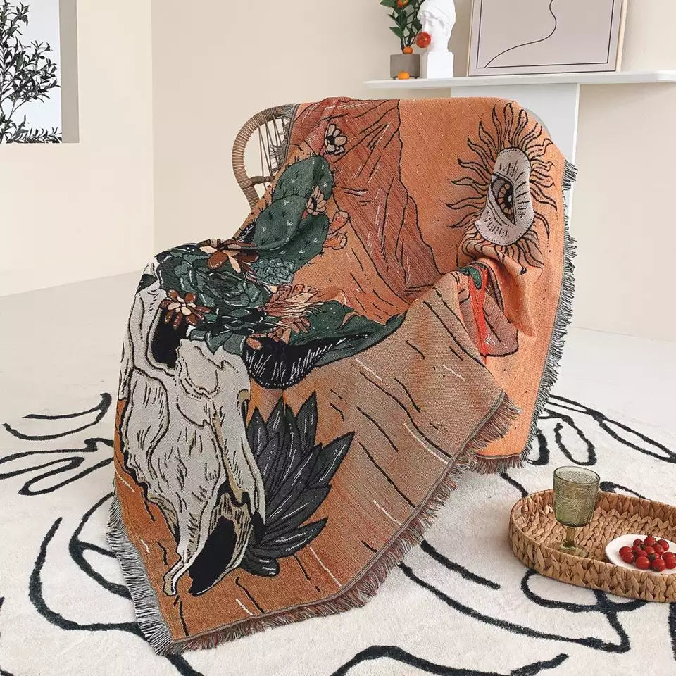 +A Day In Desert+ Boho Beach Mat