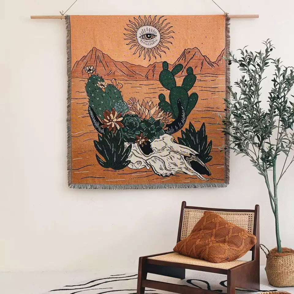 +A Day In Desert+ Boho Beach Mat