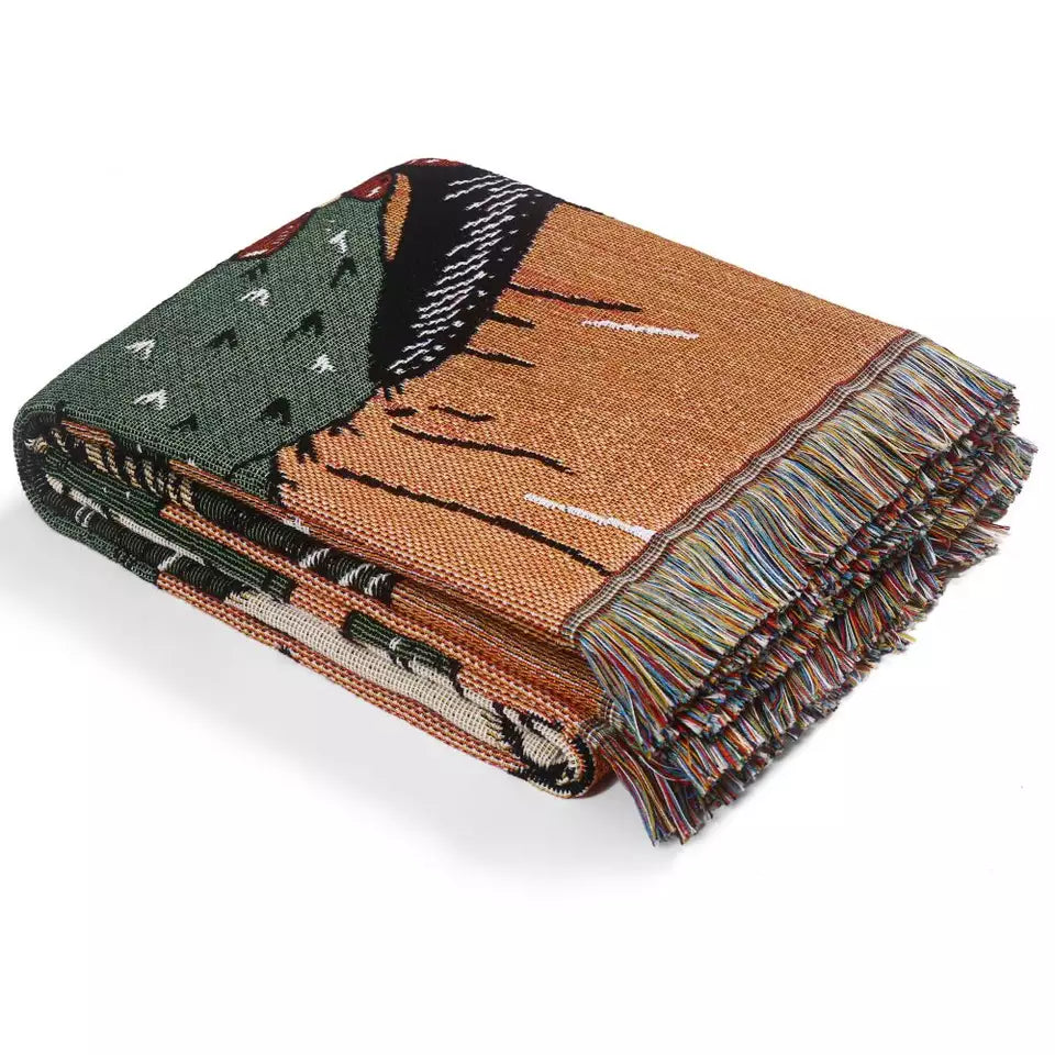 +A Day In Desert+ Boho Beach Mat