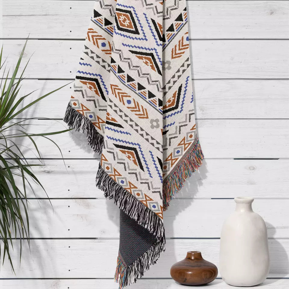 +Nomad+ Woven Boho Picnic Mat