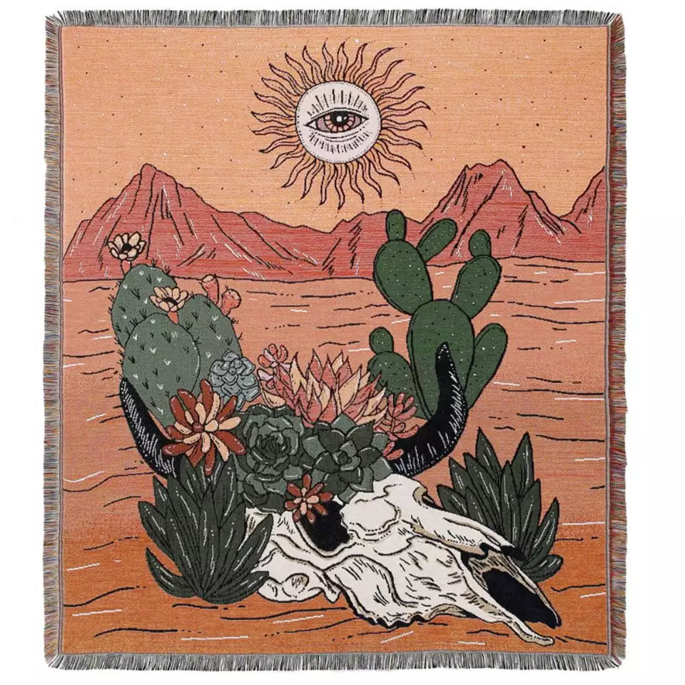 +A Day In Desert+ Boho Beach Mat