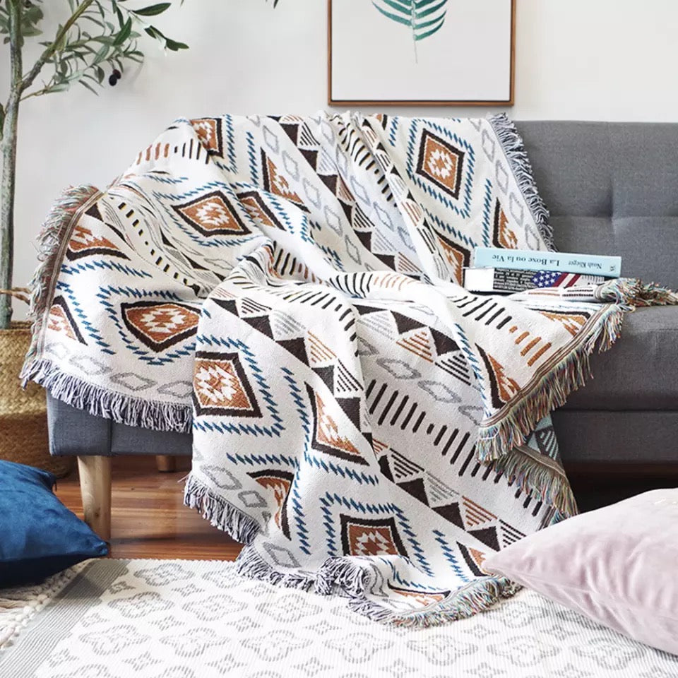 +Nomad+ Woven Boho Picnic Mat