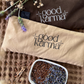Good Karma organic flax and lavender eye pillows for meditation and relaxation 3 colors - sand beige dark chocolate brown with flaxseeds and dry lavender buds 