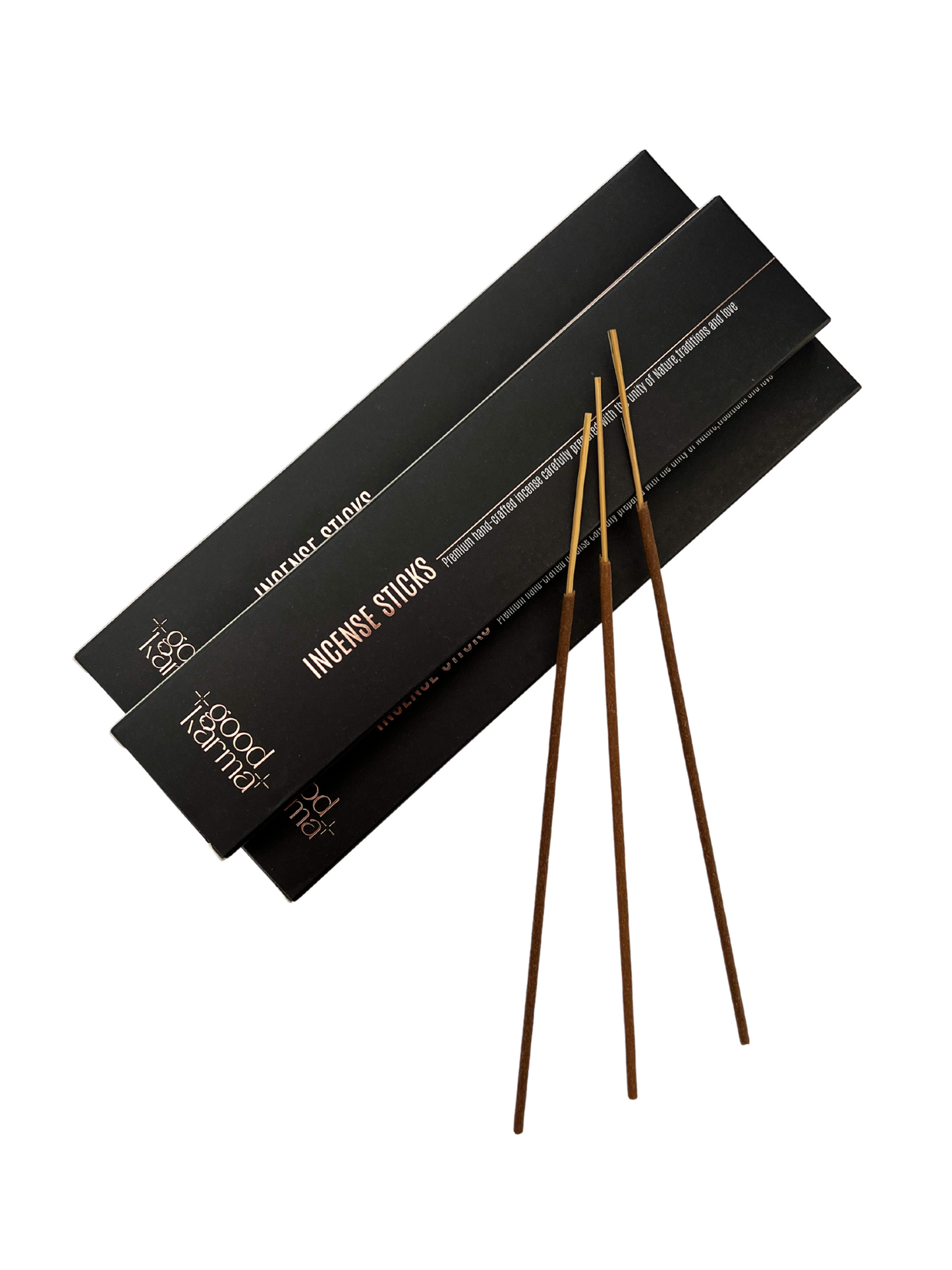 Good Karma Hand-rolled incense sticks 3 packs premium quality Vegan Jasmin Rudraksha Sandal