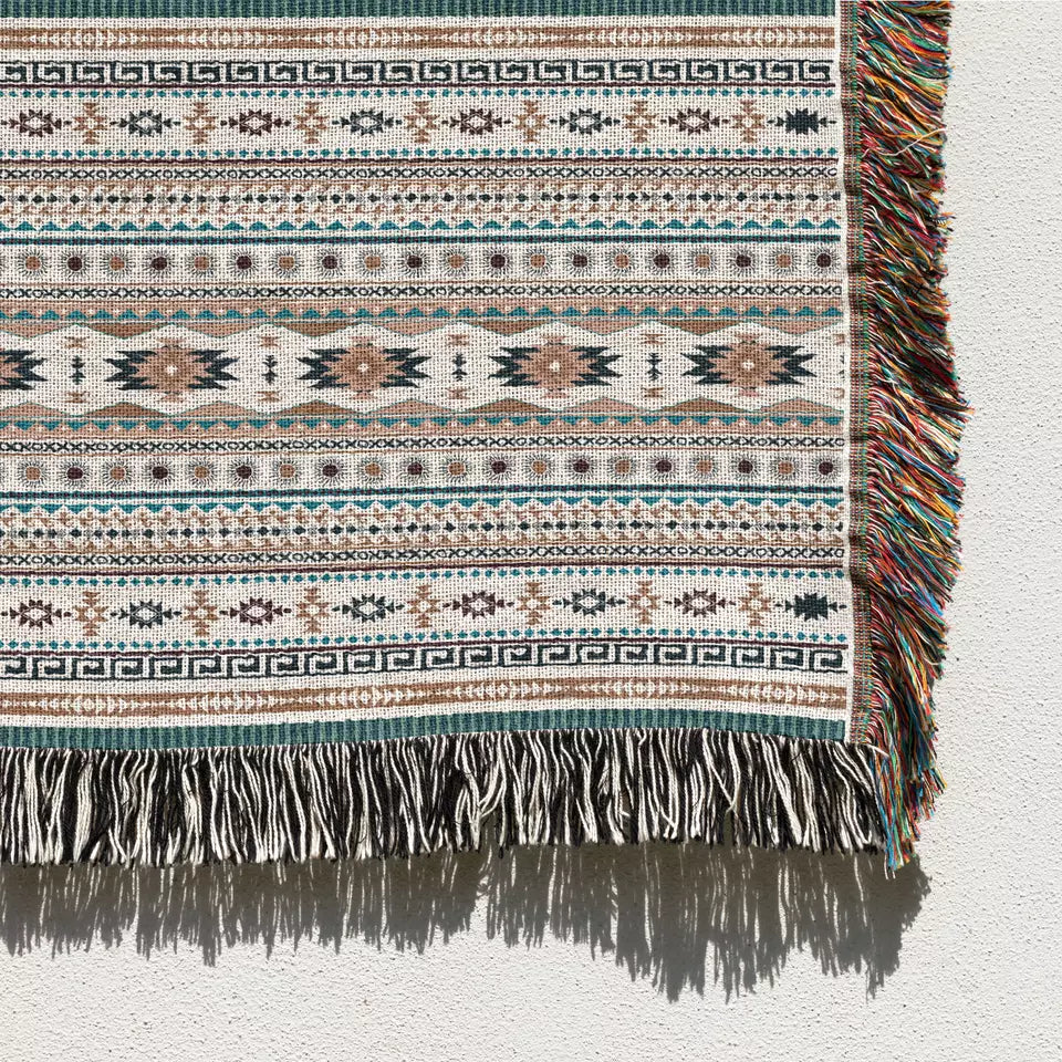 +Country Roads+ Woven Boho Throw