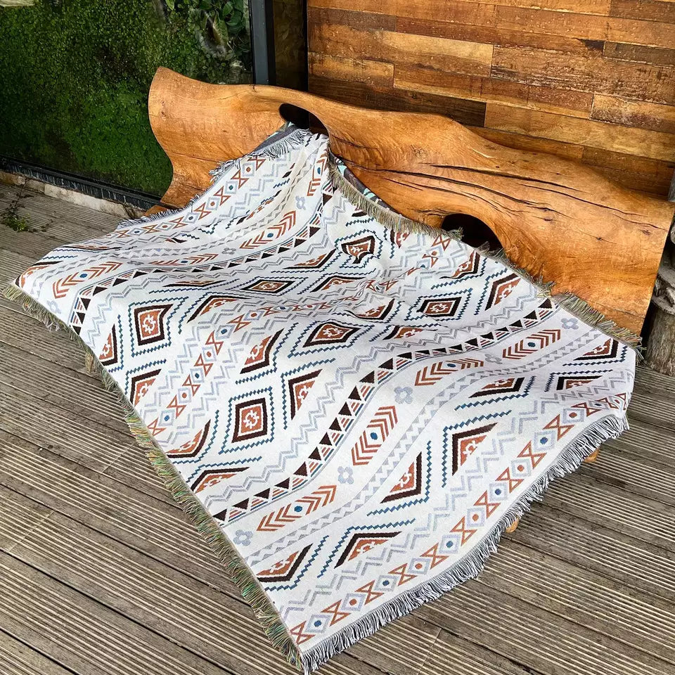 +Nomad+ Woven Boho Picnic Mat