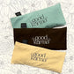 Good Karma organic flax and lavender eye pillows for meditation and relaxation 3 colors - sand beige dark chocolate brown and green aqua